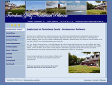 Tablet Screenshot of ferienhaus-geertz.de